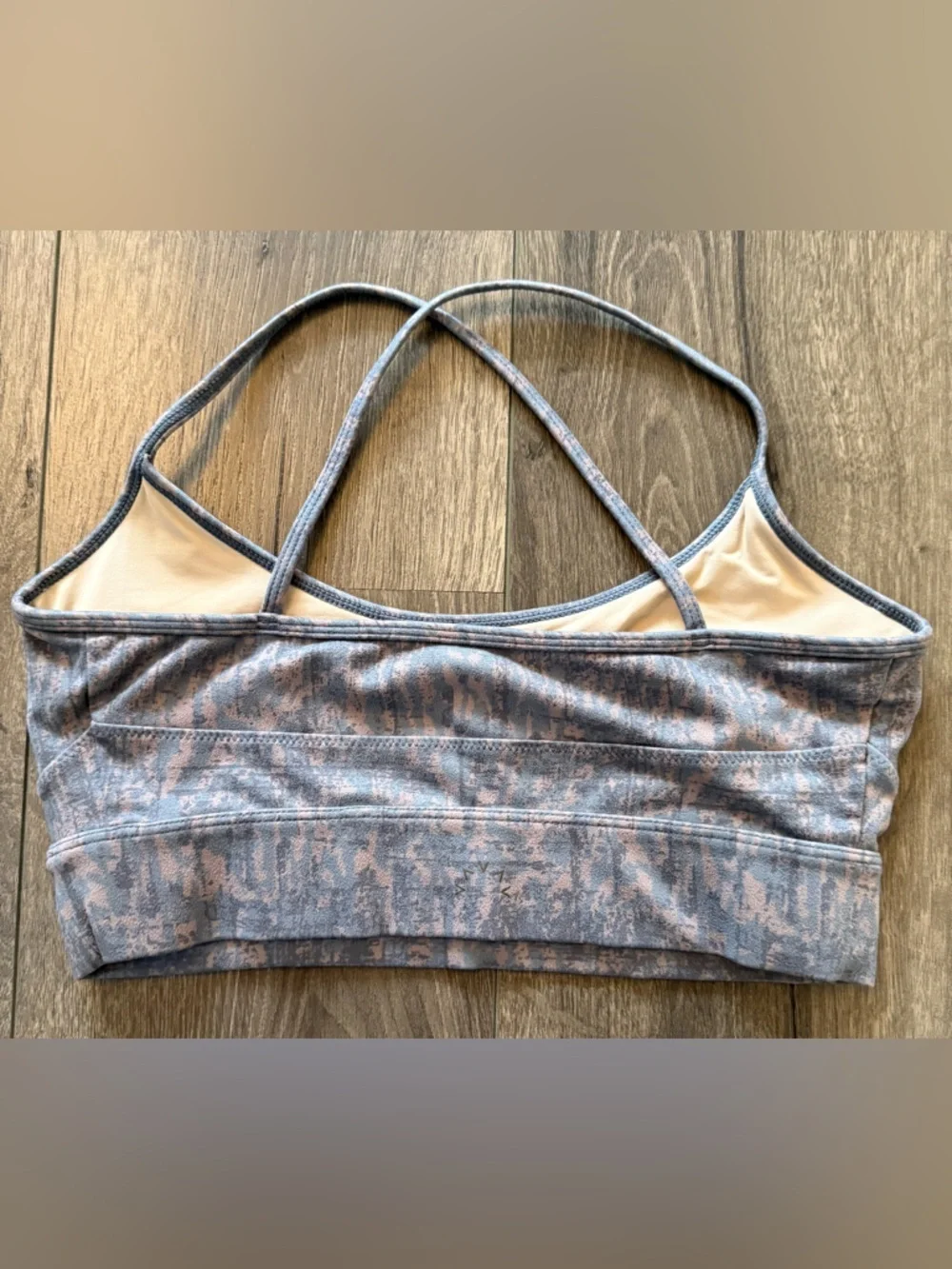 Varley Sports Bra Top Size Medium Strappy Back Performance Activewear